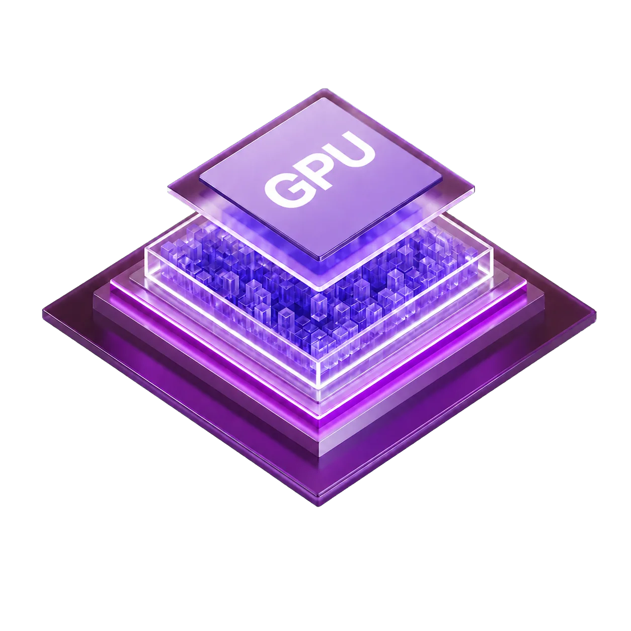 透明背景的 PowerOne GPU 算力模型